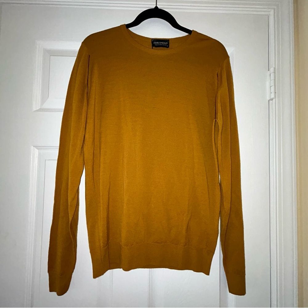New, John Smedley Richie Pullover Pipi Standard Fit Long Sleeve New Wool Sweater